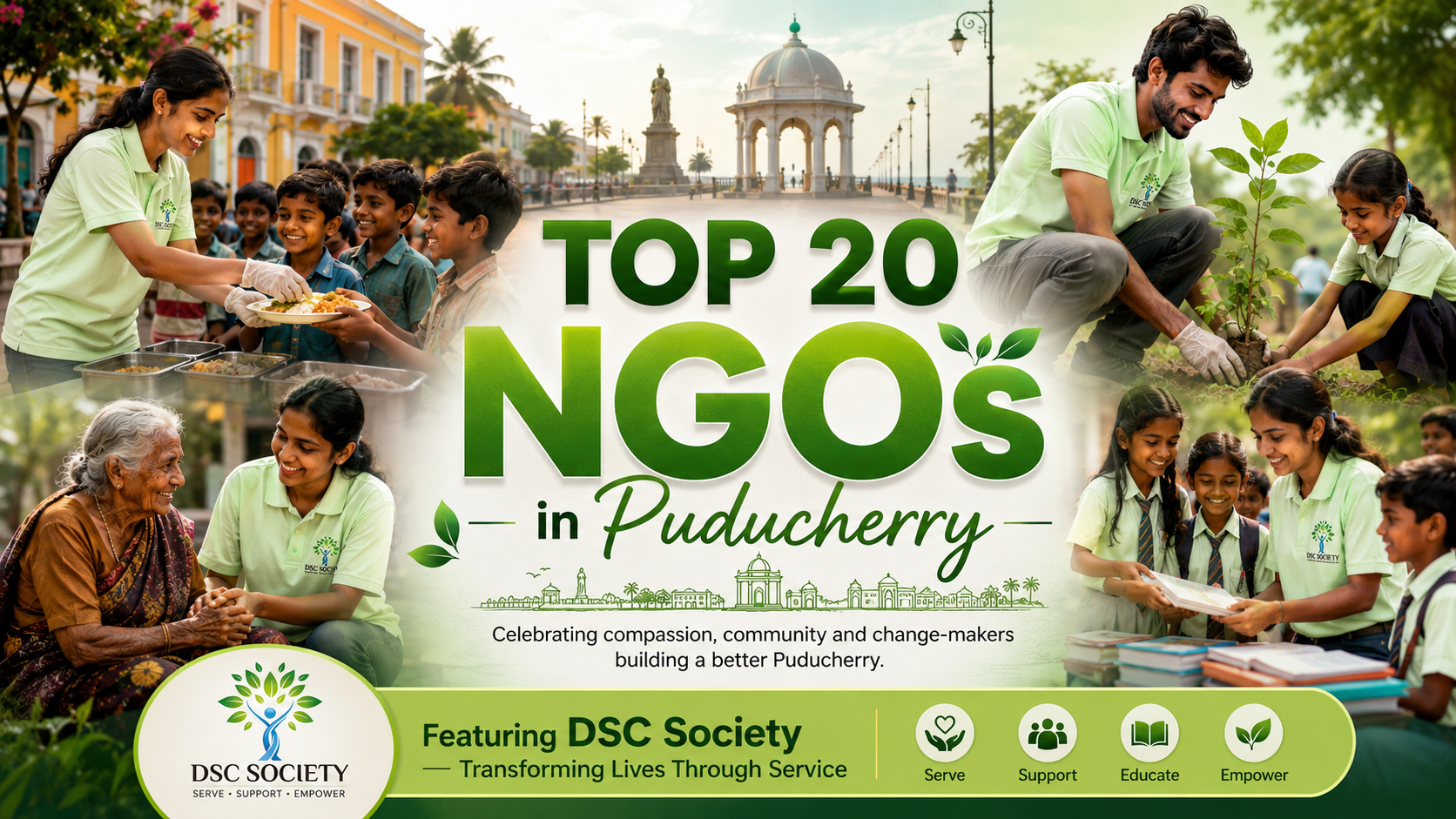 Top 20 NGOs in Puducherry | Best Charitable Organizations Banner