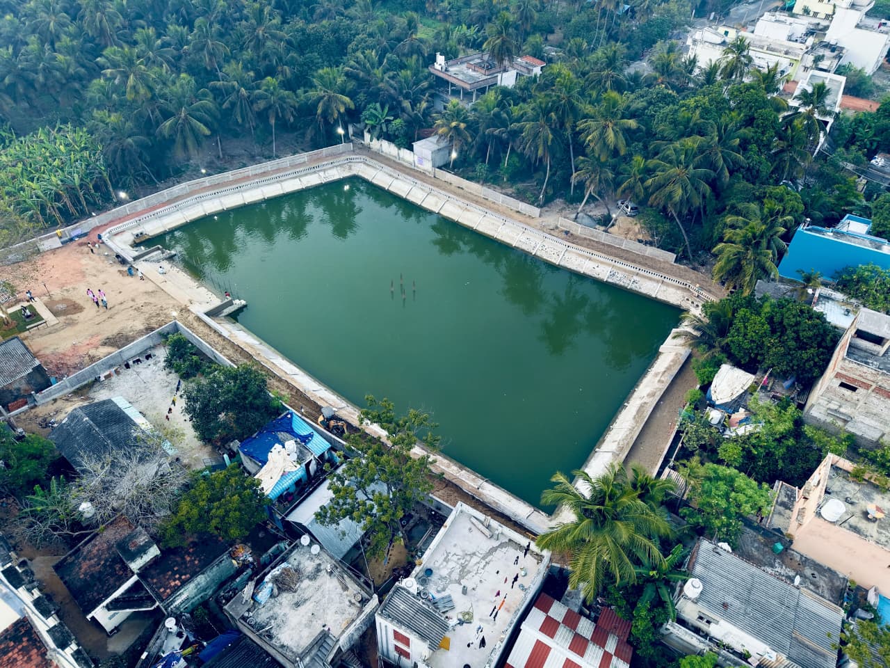Muzhiyankulam Pond Opening Ceremony at Pooranagkuppam, Puducherry Banner